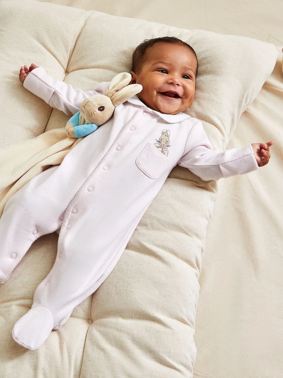 Комбинезон Flopsy Bunny Sleepsuit JoJo Maman Bébé, розовый — фото 3