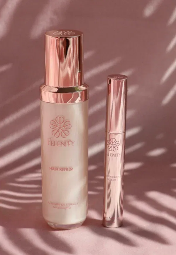 Набор для роста ресниц и волос Lash 'n' hair growth elixir set - набор для волос Ellenity, прозрачный — фото 3