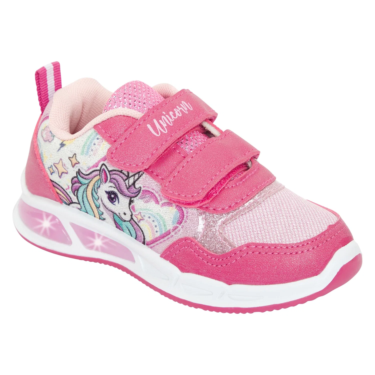Детские кроссовки с LED-подсветкой Disney, Fuchsia