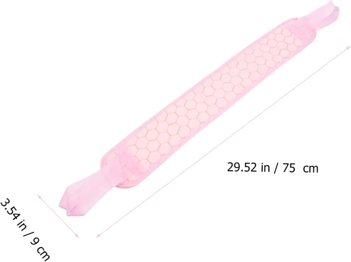 Двустороннее мочало для пилинга тела PAMINGONO, 3 шт, 75x9x0.5 см, Rosa — фото 2