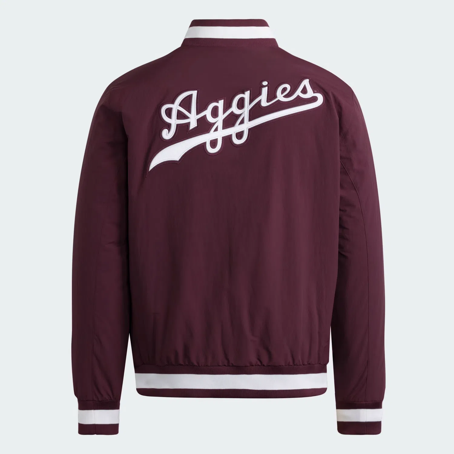 Мужская утепленная бейсбольная куртка Texas A&M Aggies Coaches Dugout Jacket Adidas Performance, бордовый — фото 2