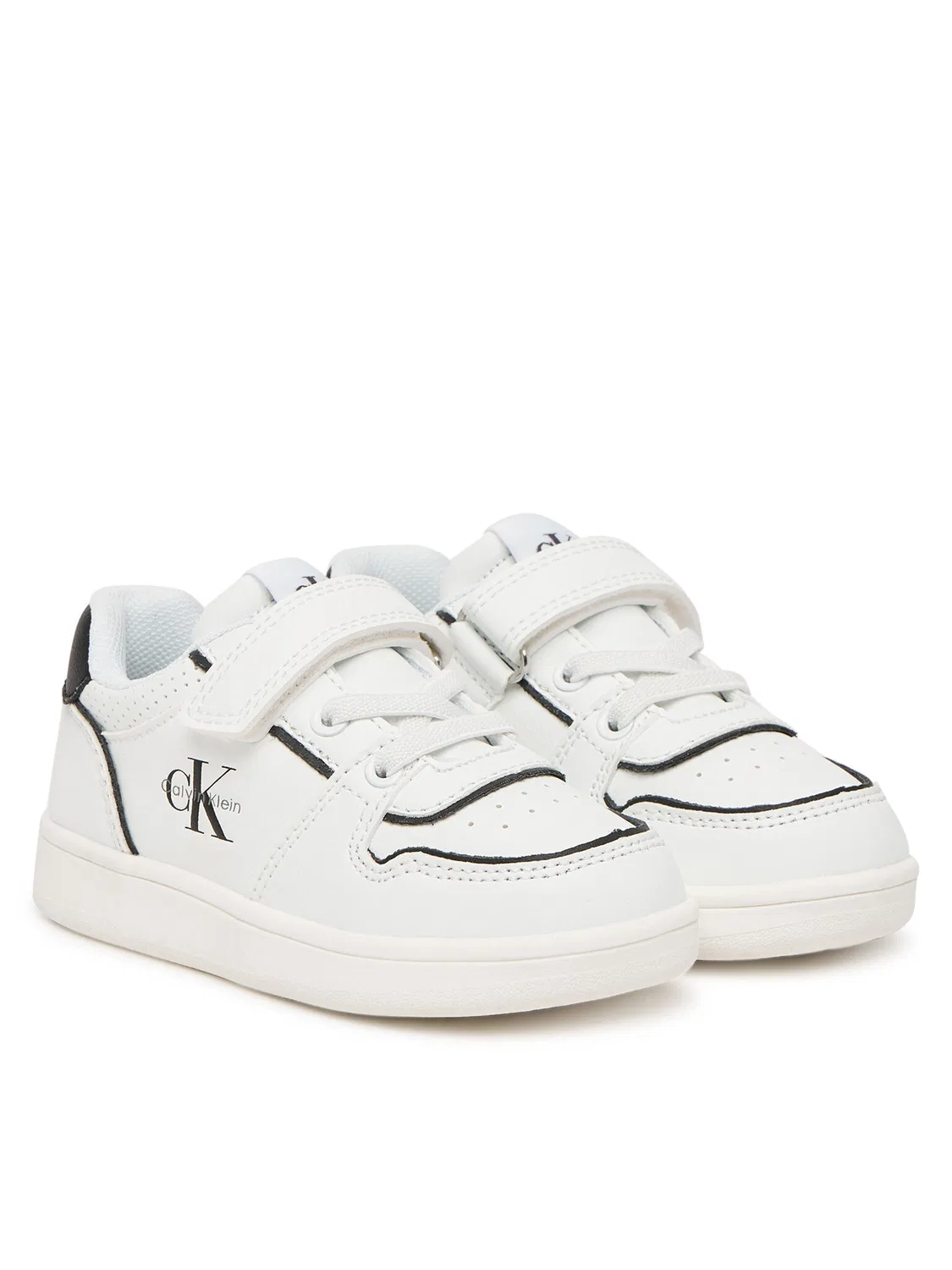 Кроссовки для мальчика Low Cut Lace-Up/Velcro Calvin Klein, белый — фото 2