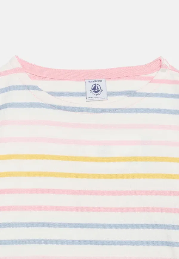 Футболка поло хлопковая Mariniere Petit Bateau, marshmallow/multi-coloured, мультиколор — фото 4