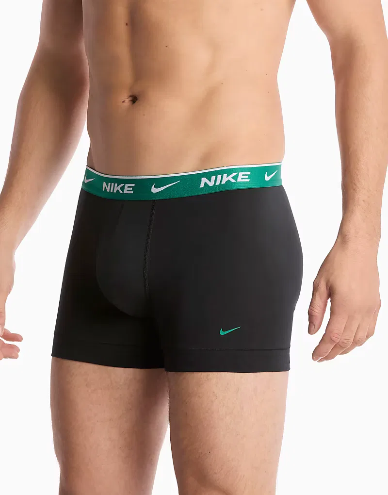 Боксеры-брифы хлопковые Essential 3 шт Nike, черный — фото 3