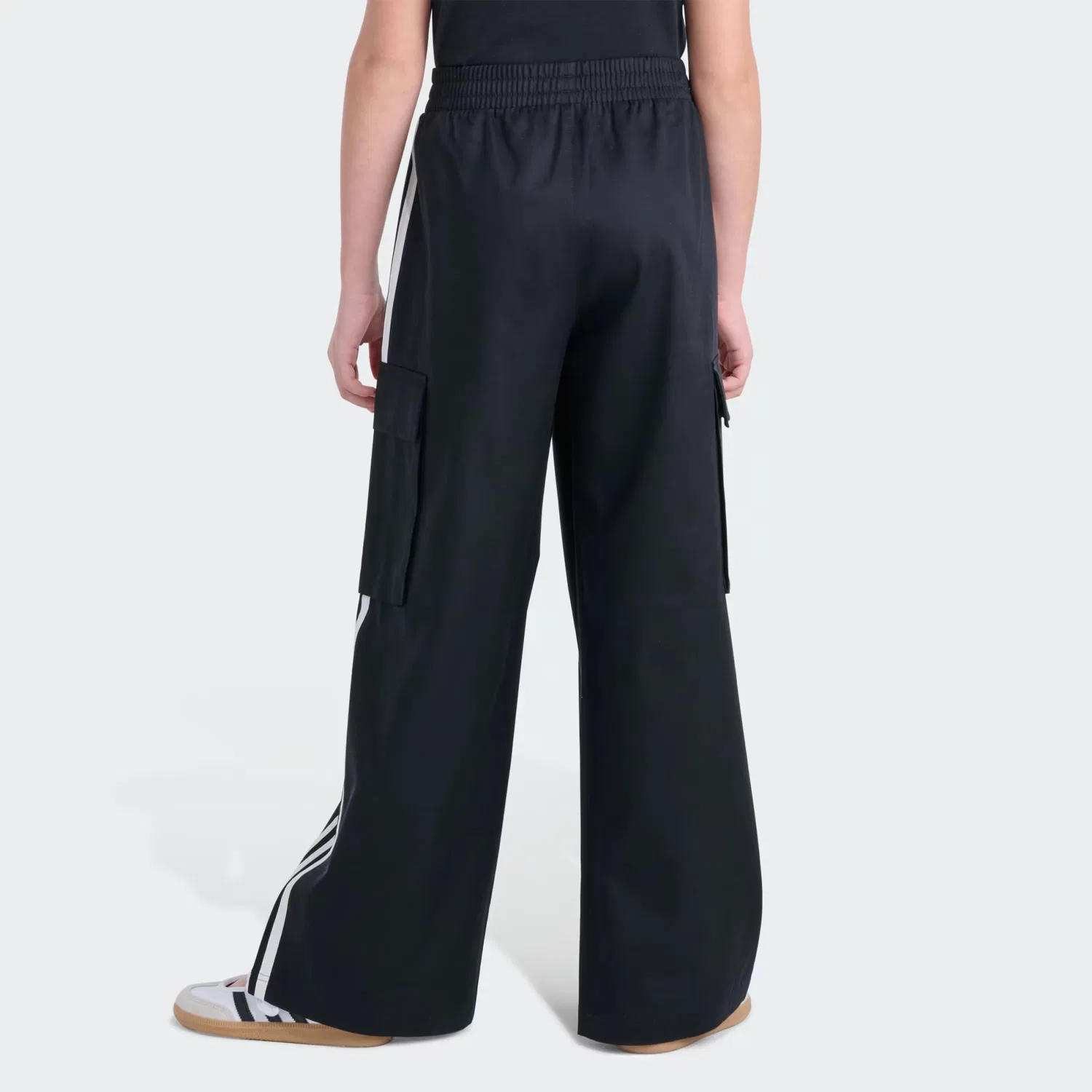 Детские брюки карго с эластичным поясом 3-Stripes Cargo Adidas Originals, черный