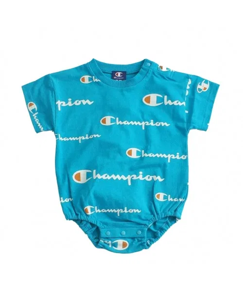 Детский боди-комбинезон с коротким рукавом Champion, Розовый — фото 2