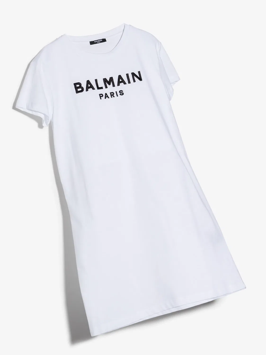 Платье‑футболка с логотипом TEEN Balmain, белый — фото 3