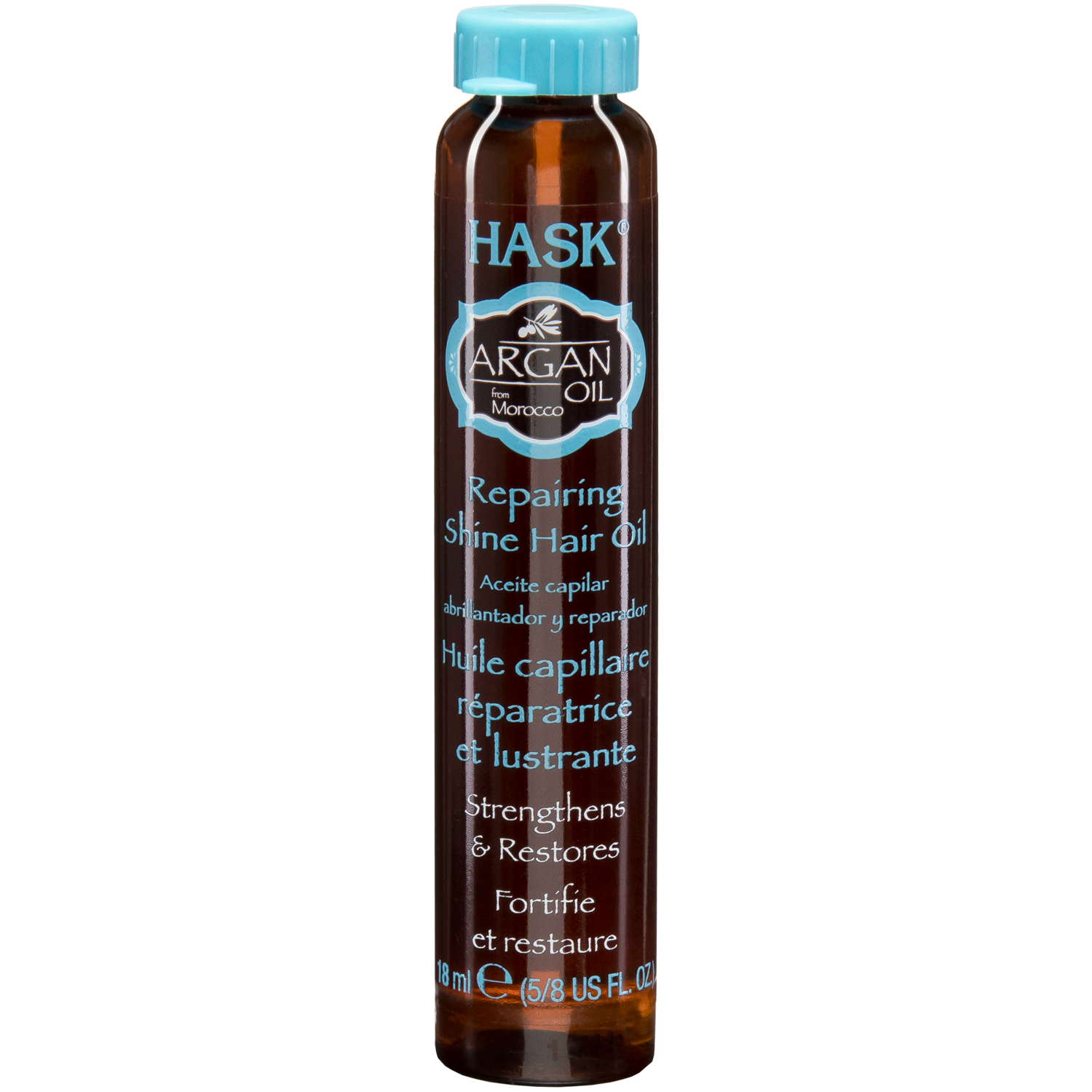 Hask Argan Oil увлажняющее и разглаживающее масло для волос, 18 мл - фото