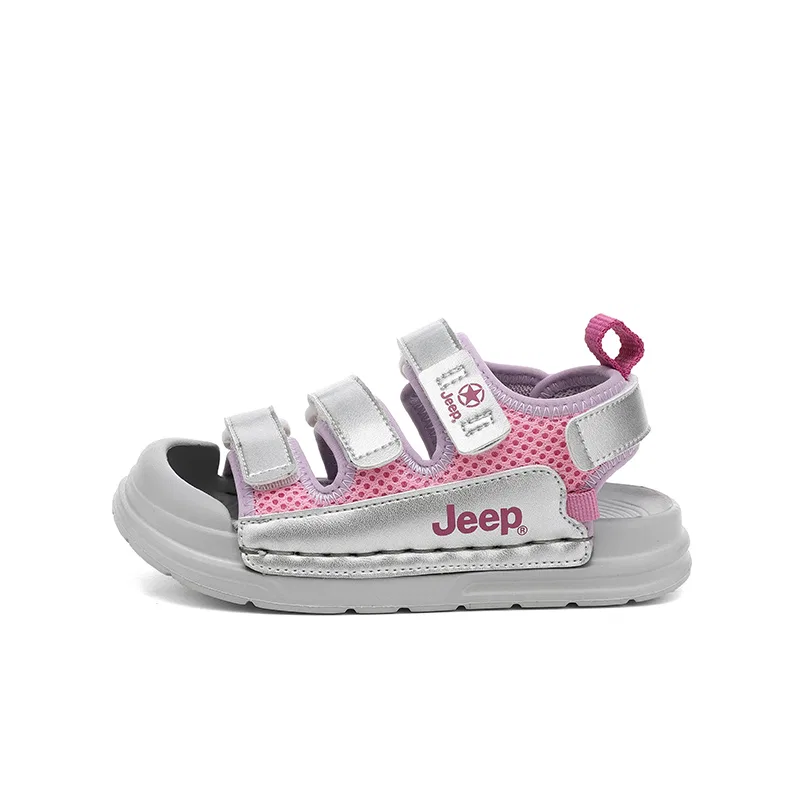Детские сандалии с защитой от истирания Jeep Explorer 2.0, Star Diamond Silver/Mauve