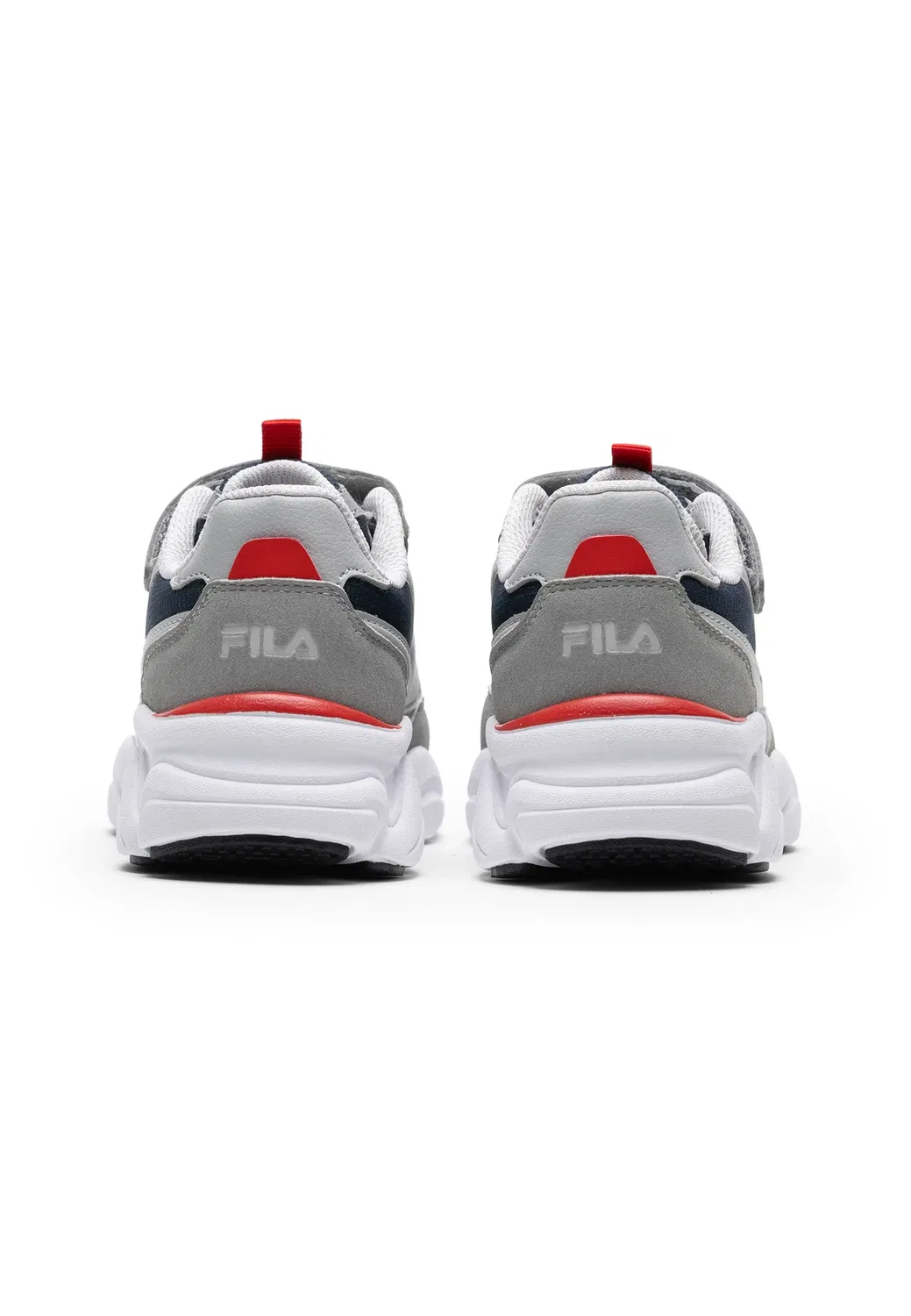 Обувь Recade на липучках, детская, унисекс - кроссовки Fila, Fila Navy-Ultimate Gray — фото 4