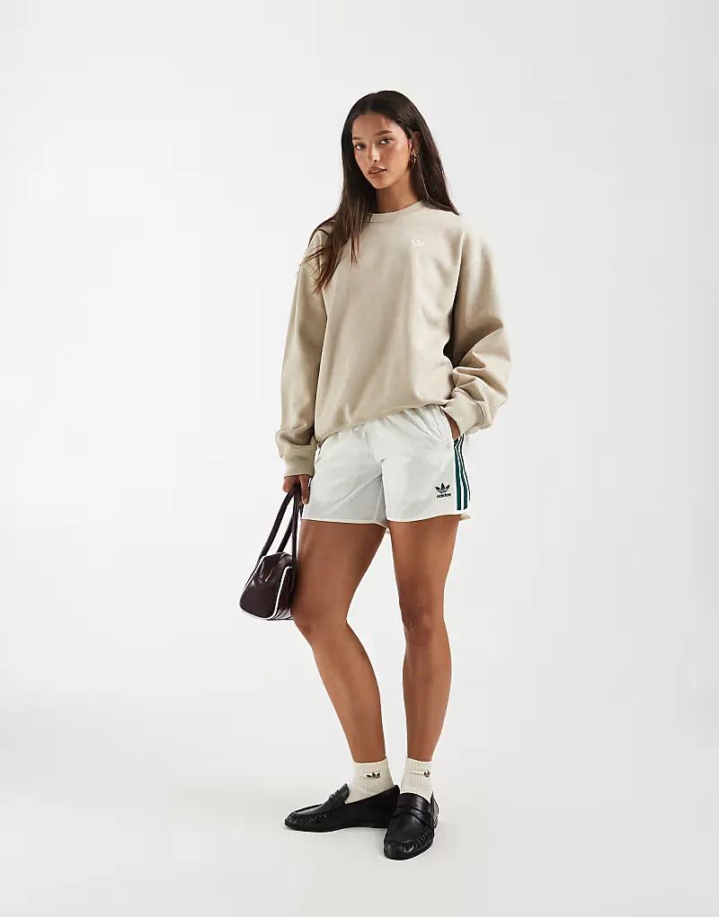 Толстовка Adidas Originals Essentials с длинным рукавом, флисовая, хаки, три — фото 2