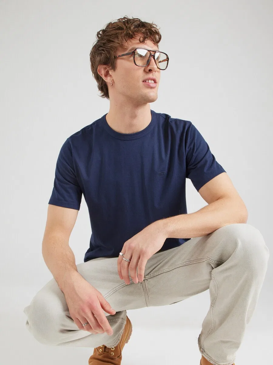 Футболка LEVI'S 'Original Tee' темно-синего цвета — фото 3