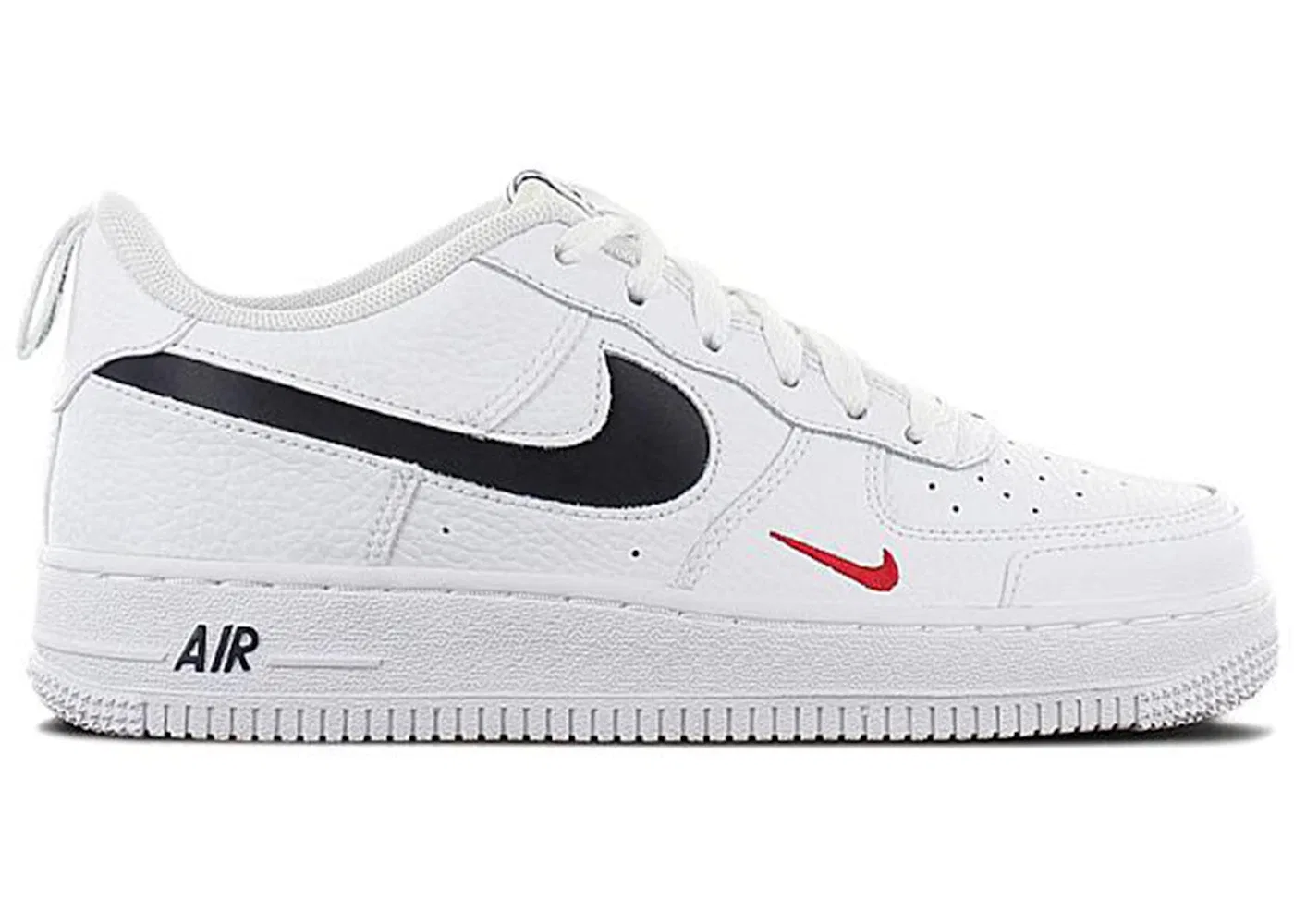 Детские кроссовки Lifestyle Nike Air Force 1 Low '07 LV8, White/University Red/Pure Platinum/Midnight Navy