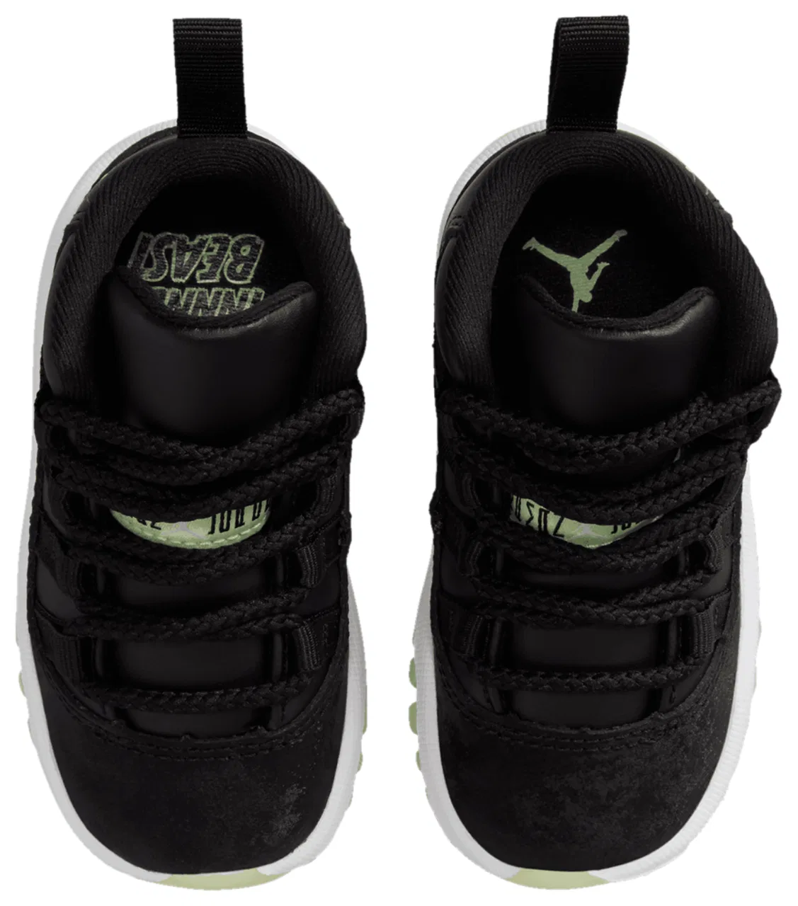 Кроссовки для мальчиков 11 Retro SS Jordan, цвет Black/Dark Raisin/Volt — фото 4
