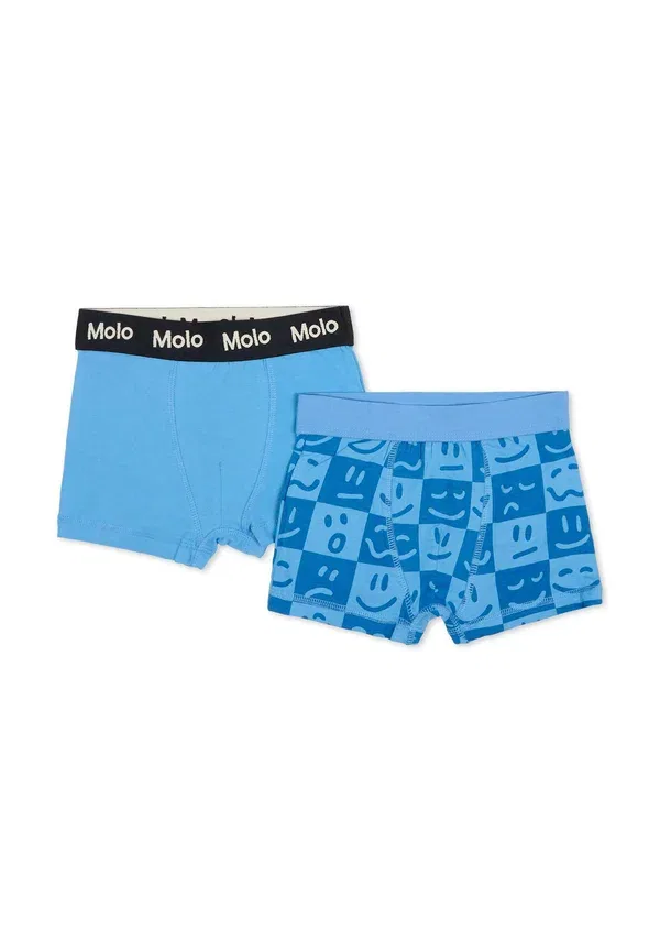 Трусы комплект 2 шт с принтом Smiley Molo, light blue, светло-голубой