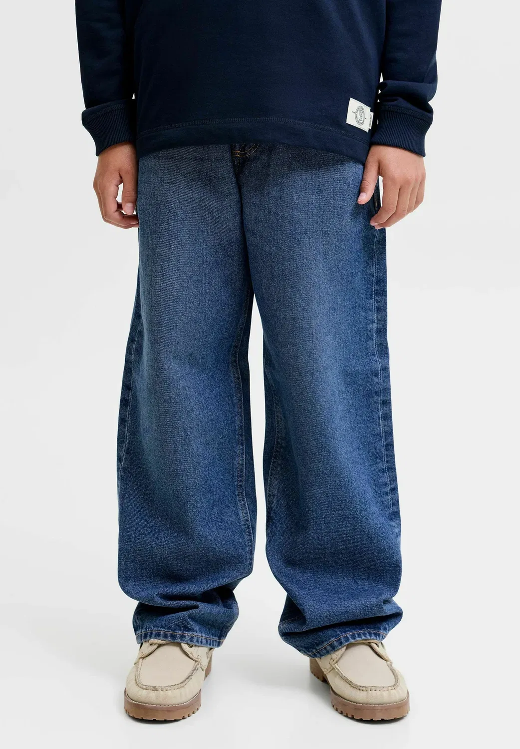Джинсы свободного кроя jjialex jjoriginal at 741 jnr baggy fit jeans junior - джинсы свободного кроя Jack & Jones Junior, Blue Denim — фото 2