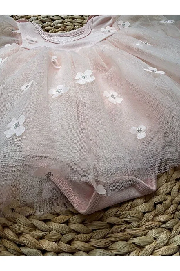 Детское платье для девочек с длинным рукавом Bebekstra, Pink — фото 4
