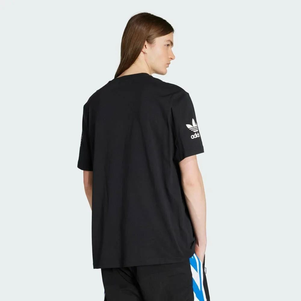 Футболка с коротким рукавом и футбольным принтом в стиле 90-х Adidas, black — фото 2