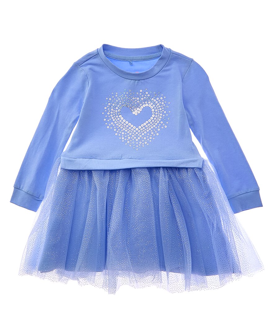 

Платье из тюля с блестками в свободном стиле Freestyle, синий