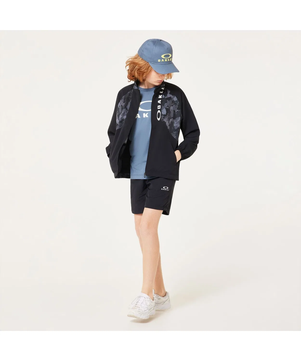Детская куртка-ветровка с камуфляжным принтом YTR WIND CLOTH JKT 9.0 OAKLEY, Black — фото 3