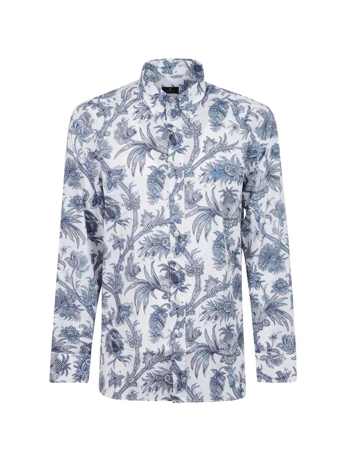 Белая рубашка с узором пейсли ETRO, белый