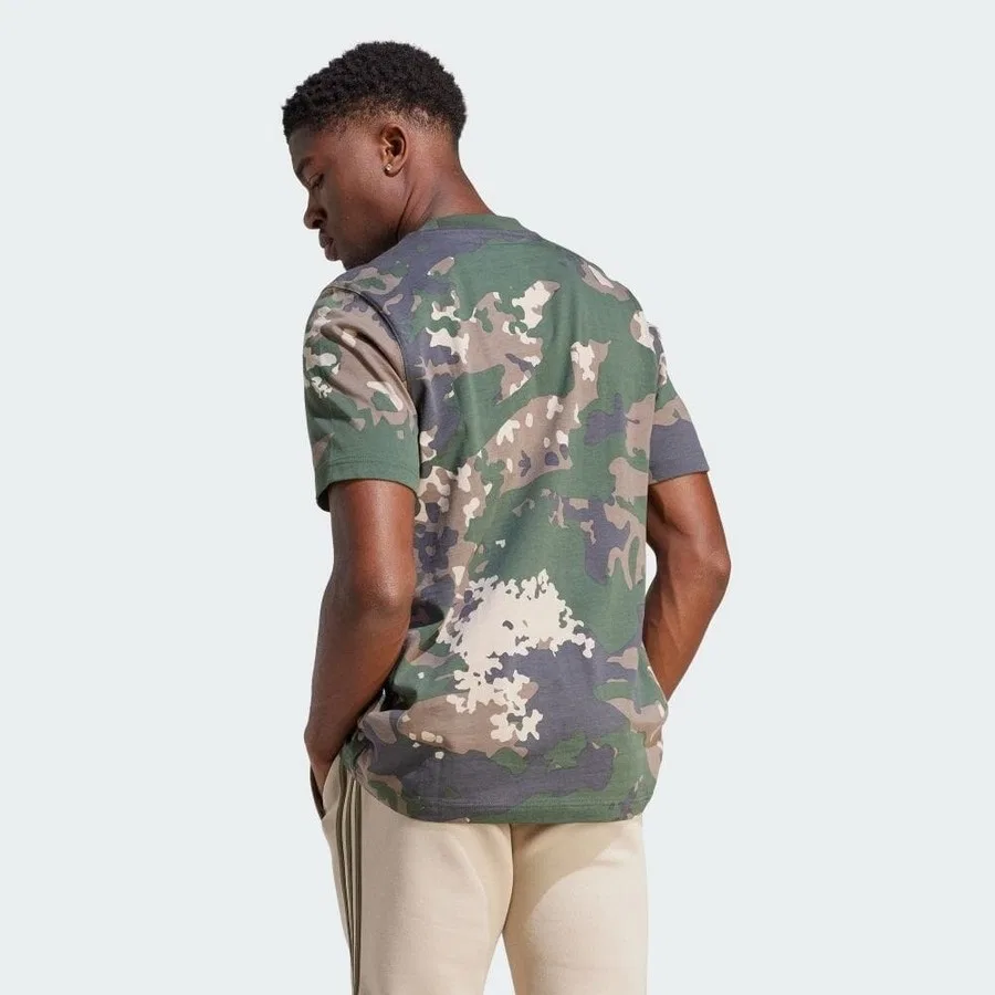 Футболка с принтом ACC Camo adidas, Зеленый — фото 2