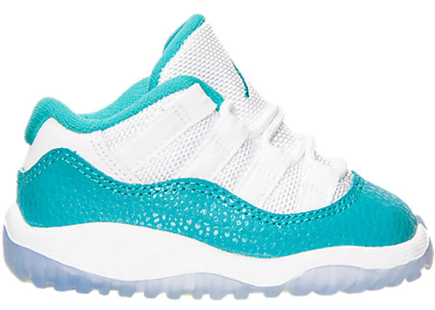 Детские кроссовки Lifestyle Jordan 11 Retro Low Jordan, White/Turbo Green-Volt Ice-Black