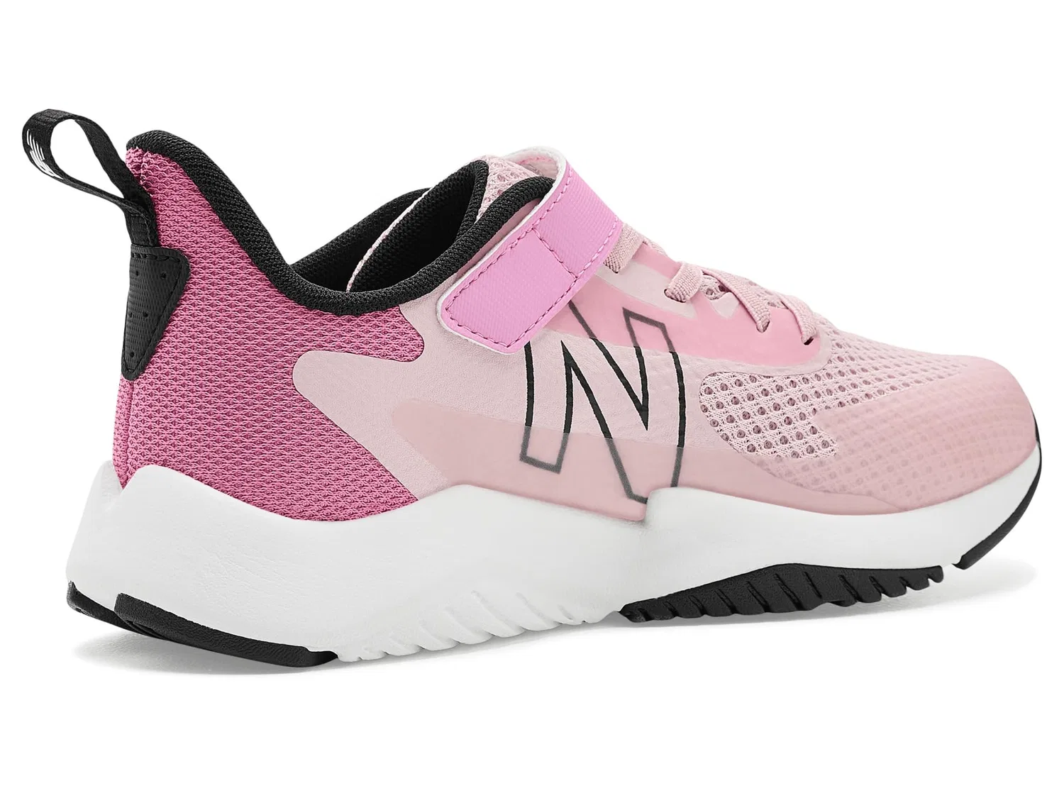 Кроссовки Rave Run Hook-and-Loop (для маленьких детей) New Balance Kids, Pink Chalk/Signal Pink — фото 4