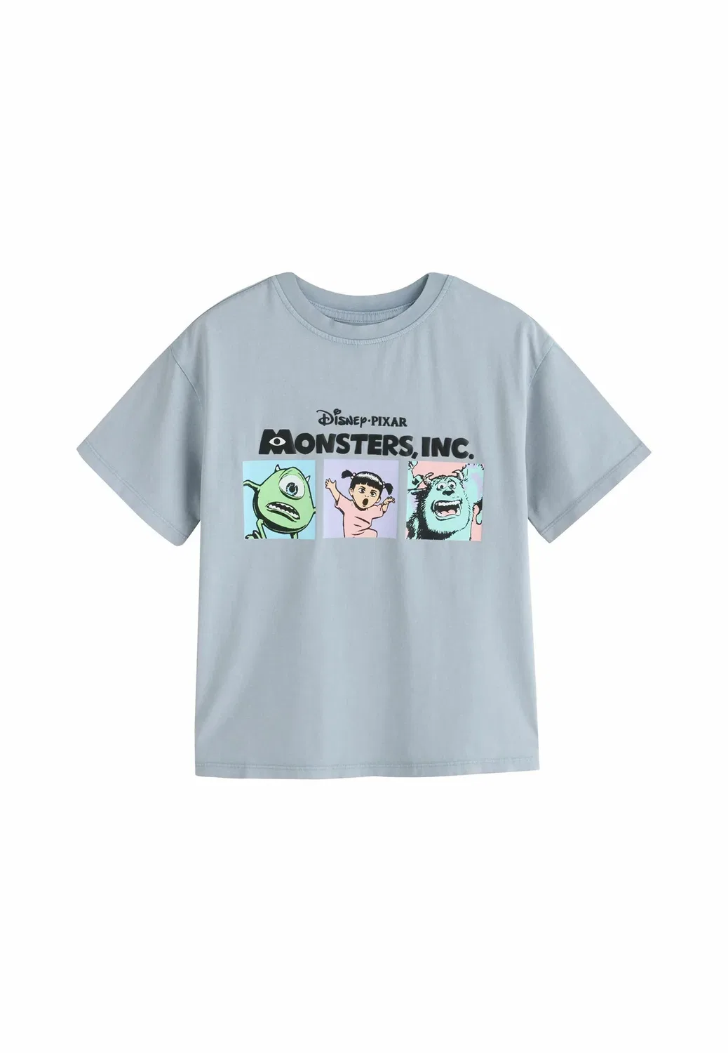 Футболка оверсайз с графическим принтом - футболка с принтом Next, Charcoal Disney Monsters Inc