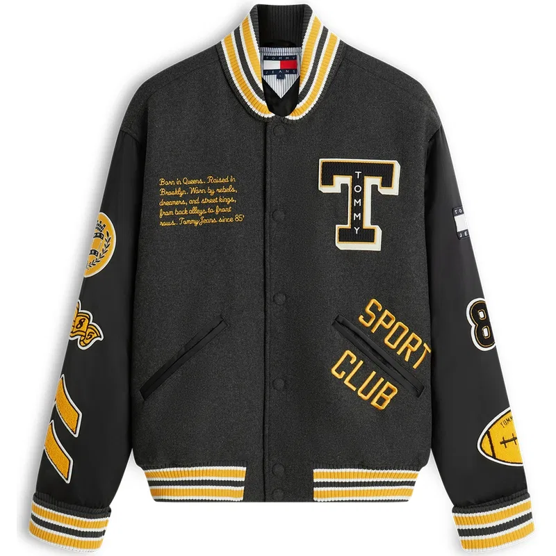 Мужская куртка-пуховик с воротником-стойкой Tommy Hilfiger, Black Bds