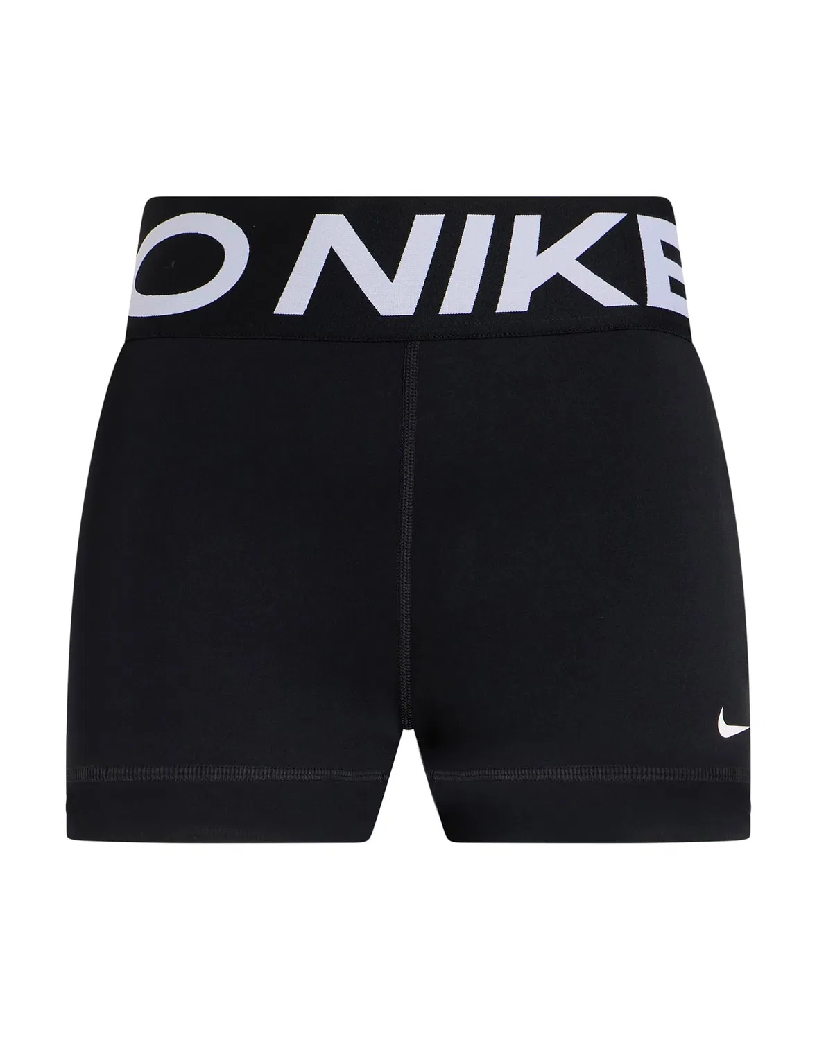 Женские спортивные шорты из синтетического джерси с завышенной талией Nike, черный