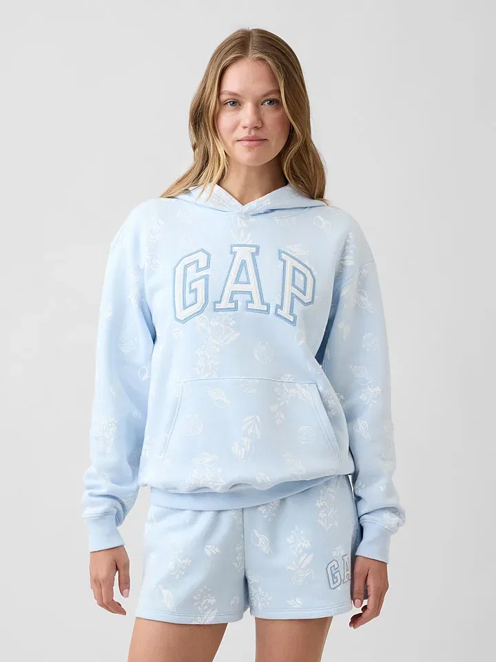 Женское худи свободного кроя GAP, Hellblau