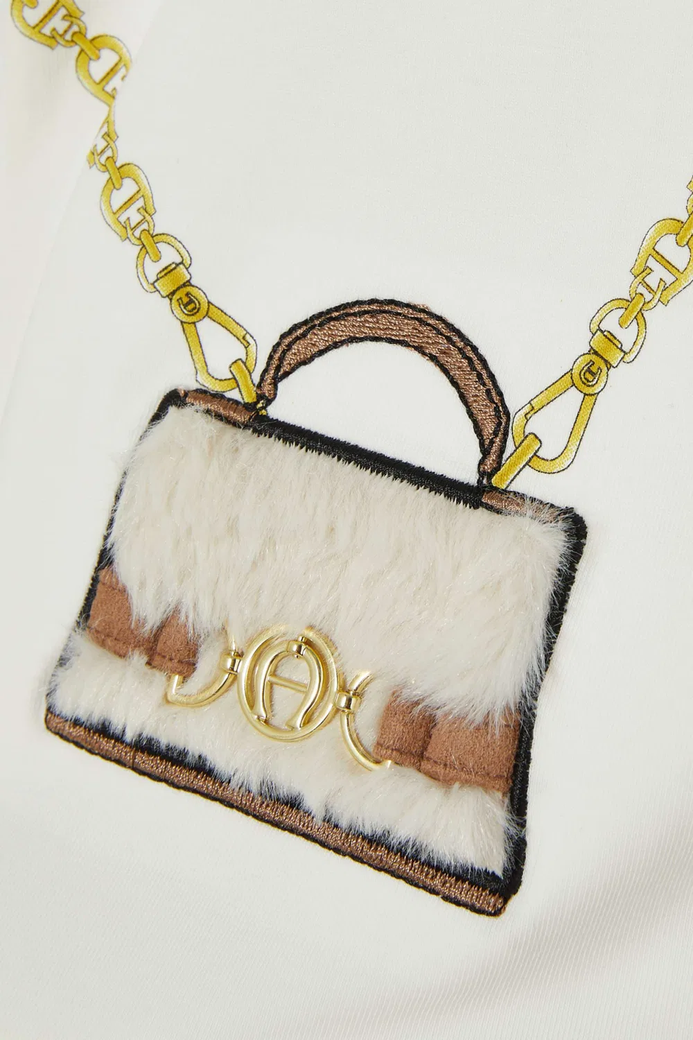 Платье с принтом Textured Crossbody Bag AIGNER — фото 3