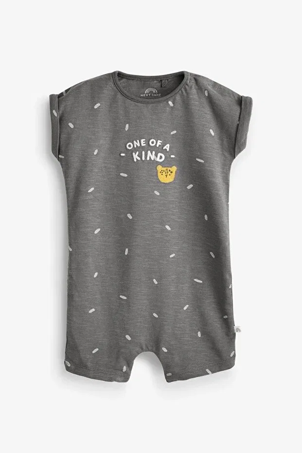 Детский комбинезон для девочек с принтом Safari 3 Piece Romper Set Next Baby, Multicolor — фото 4