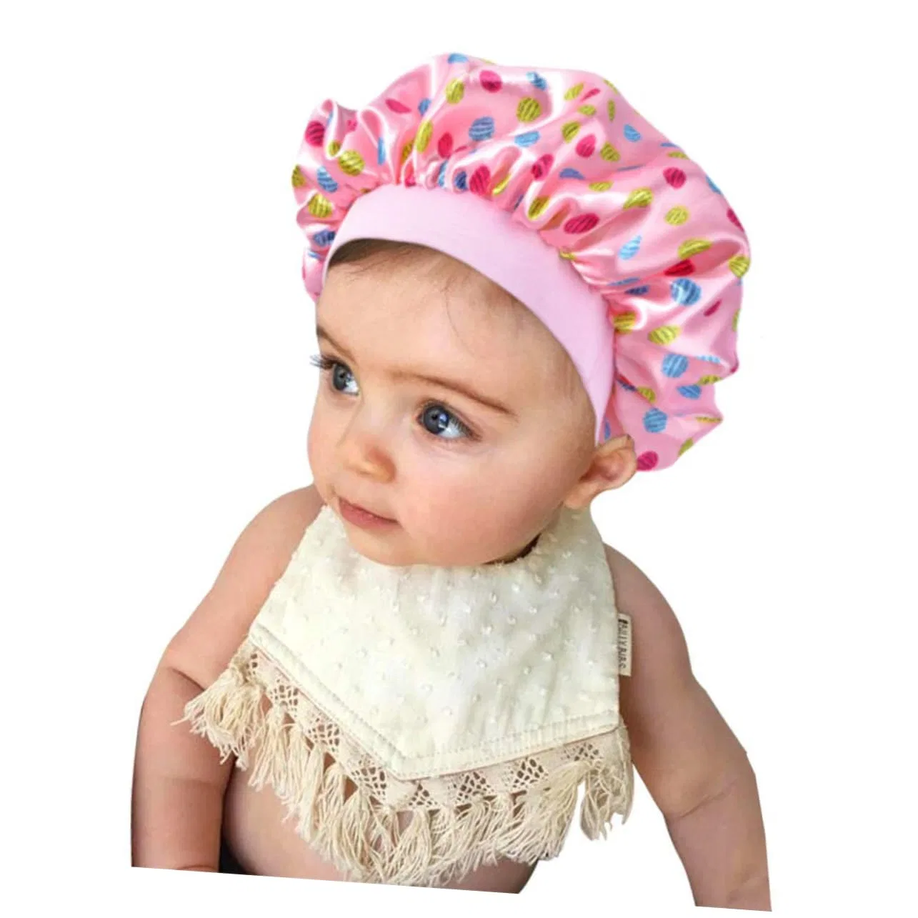 Шапочка для душа Satin Hood, FRCOLOR, набор 6 шт, 27x27x1 см, Pink Watermelon Silk — фото 3
