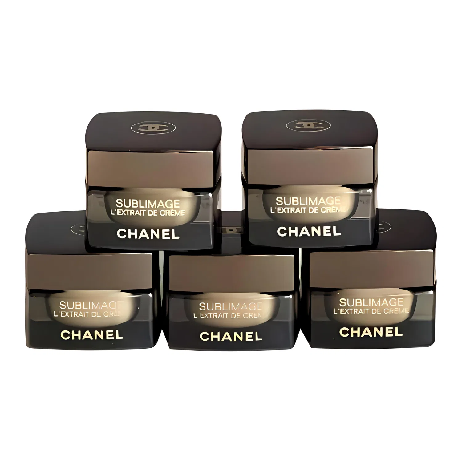 Набор пробников крема для лица CHANEL Luxury Style Premium Black Gold Brick, 5 г × 5, Black Gold
