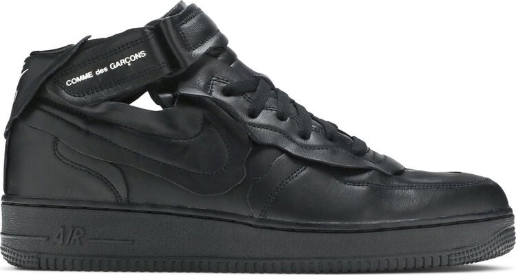 

Кроссовки Nike Comme des Garçons x Air Force 1 Mid 'Triple Black', черный