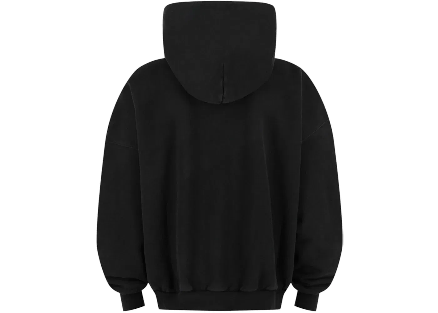 Мужской худи с вышивкой Balenciaga x Adidas Oversized Embroidered Logo Hoodie, Black/White — фото 2