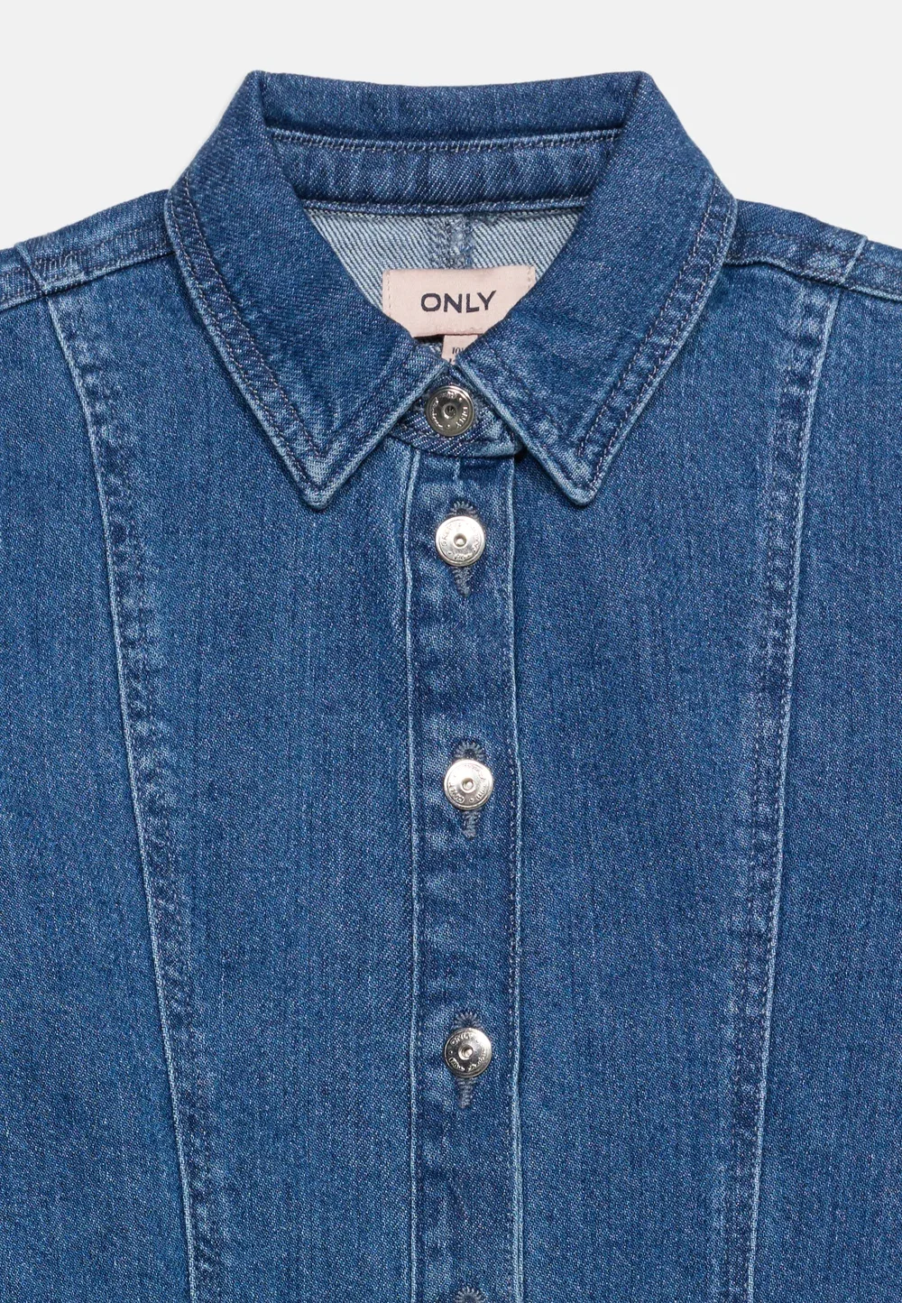 Платье-Трапеция Kogfenja - джинсовое платье Only Girls, Medium Blue Denim — фото 4