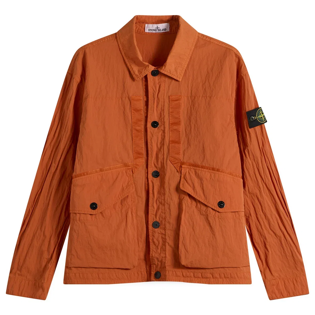 Куртка-коуч Stone Island Warp Rib Nylon-TC, Burnt Orange