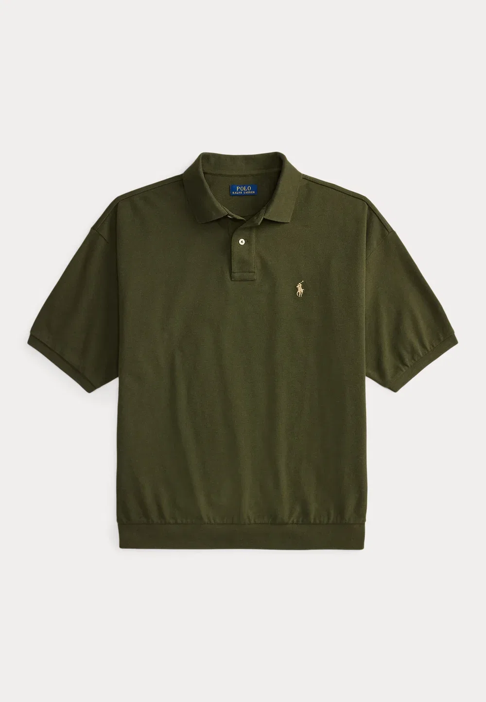 Рубашка-Поло свободного кроя - рубашка-поло Polo Ralph Lauren, Company Olive — фото 4