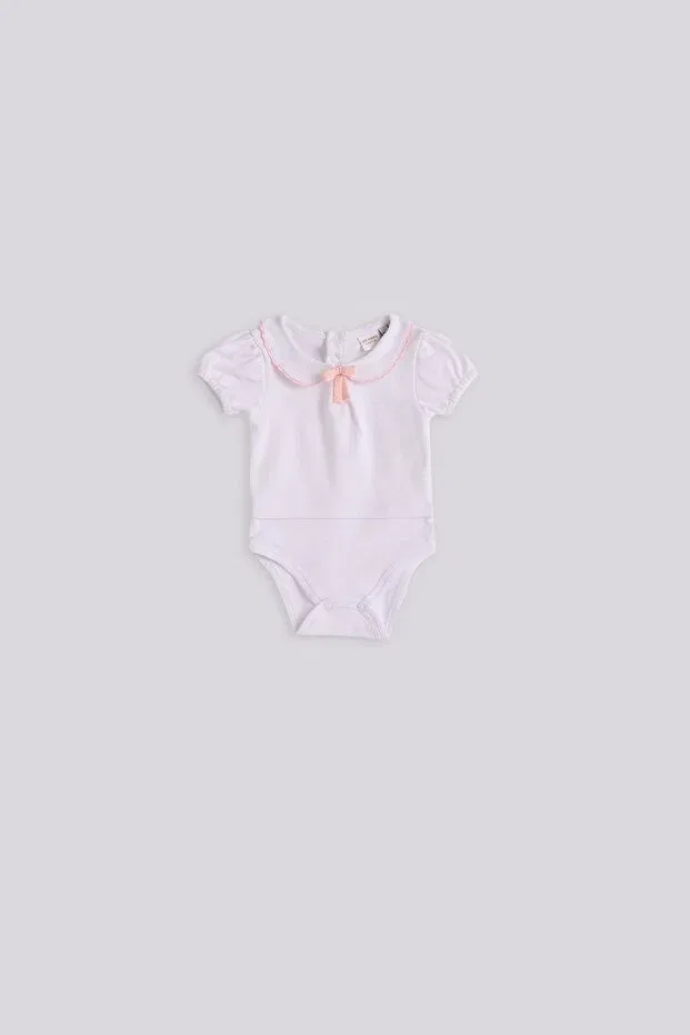 Детское боди для девочек хлопковый Layette, White