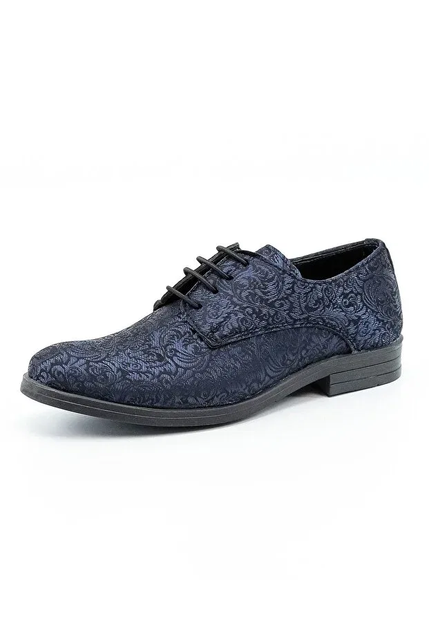 Детские туфли для мальчиков с узором Isse, Navy Blue — фото 3
