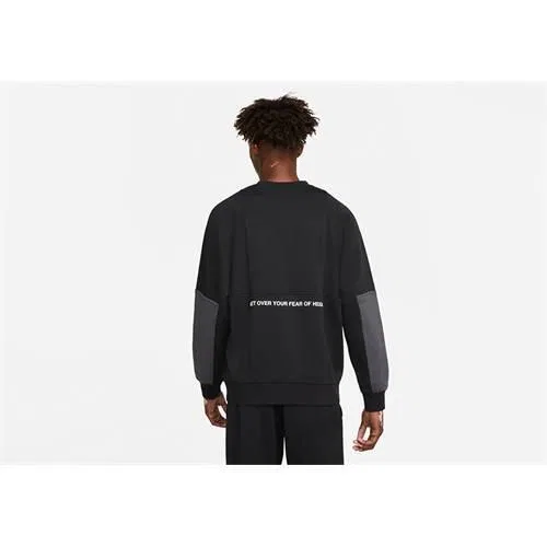 Мужской свитшот с принтом Nike Air NSW Brushed-back Fleece, Черный — фото 3