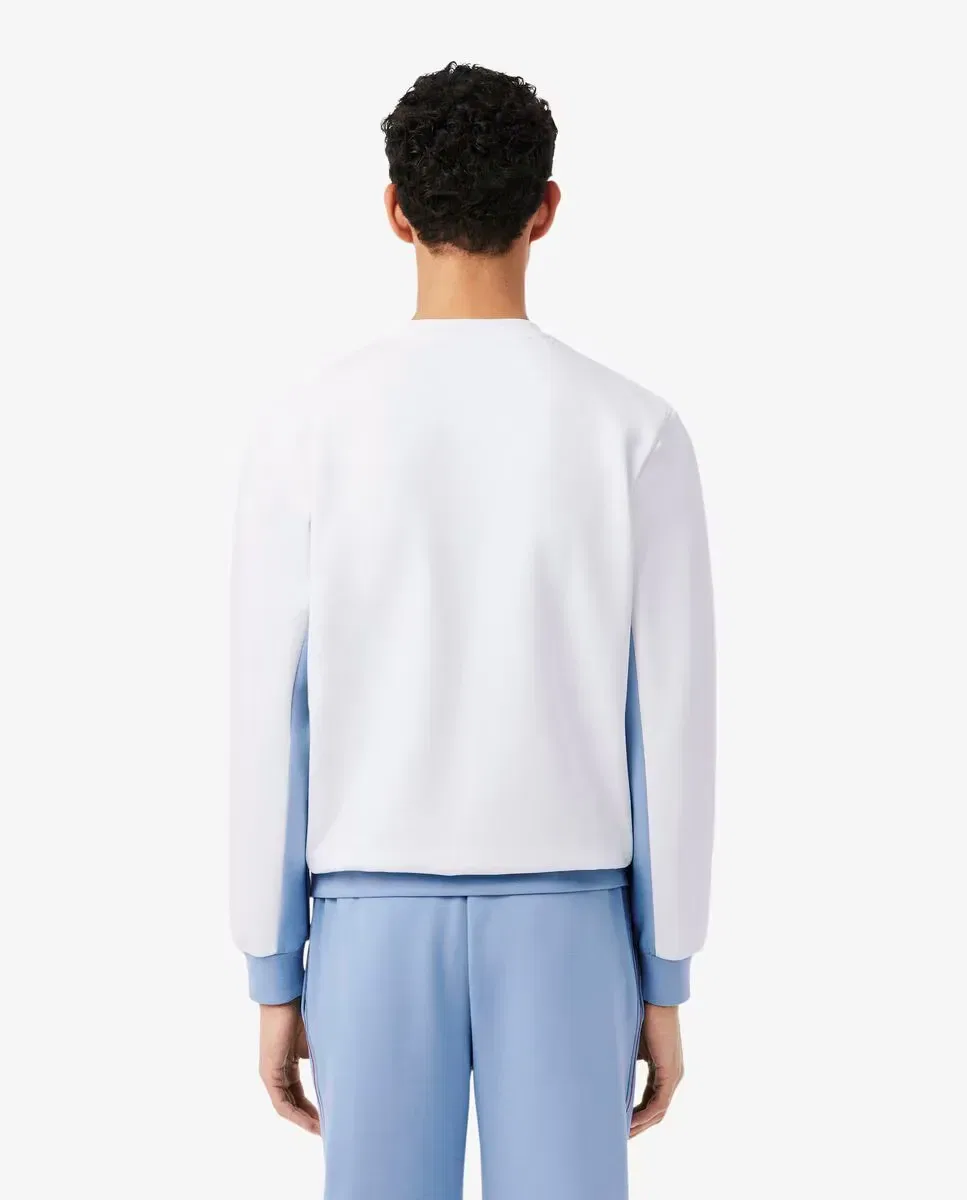 Мужская свитшот с цветовыми блоками Lacoste, Blanco — фото 2