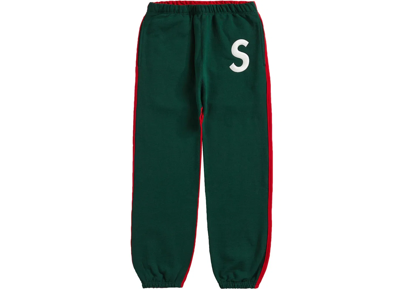 Мужские спортивные штаны с принтом S Logo Supreme, Dark Green