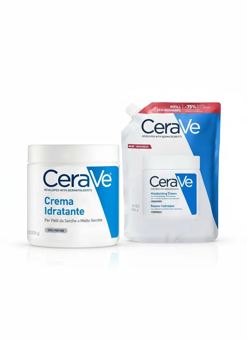 Увлажняющий крем для тела CeraVe, 542 г + сменный блок 454 г