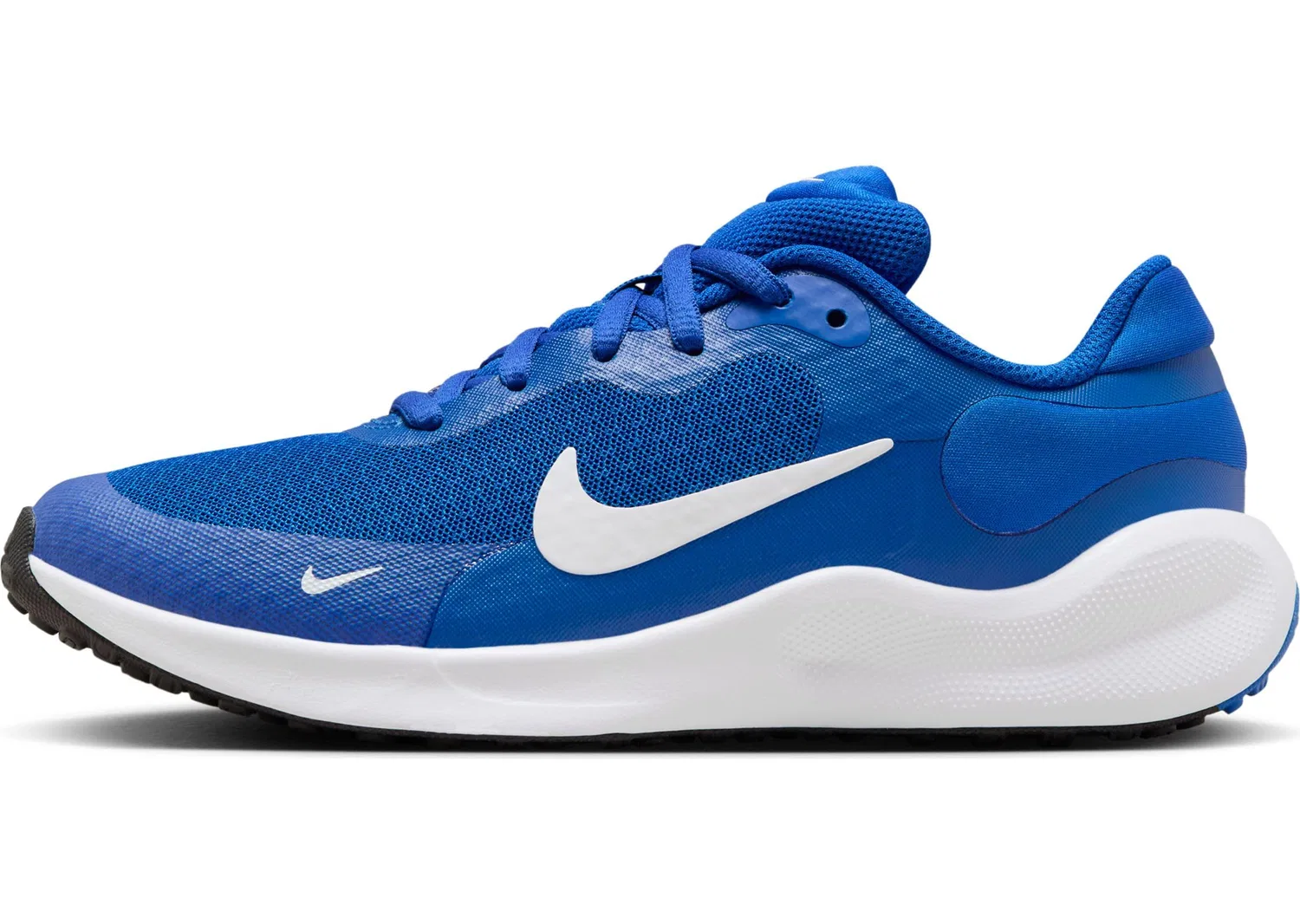 Детские кроссовки для девочек с шнуровкой Revolution 7 NIKE, Game Royal White Black