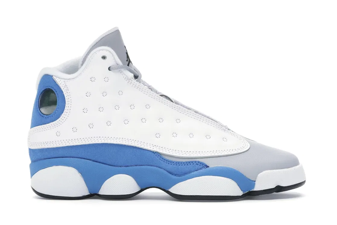 Детские кроссовки Lifestyle Jordan 13 Retro Jordan, White/Italy Blue-Wolf Grey-Black