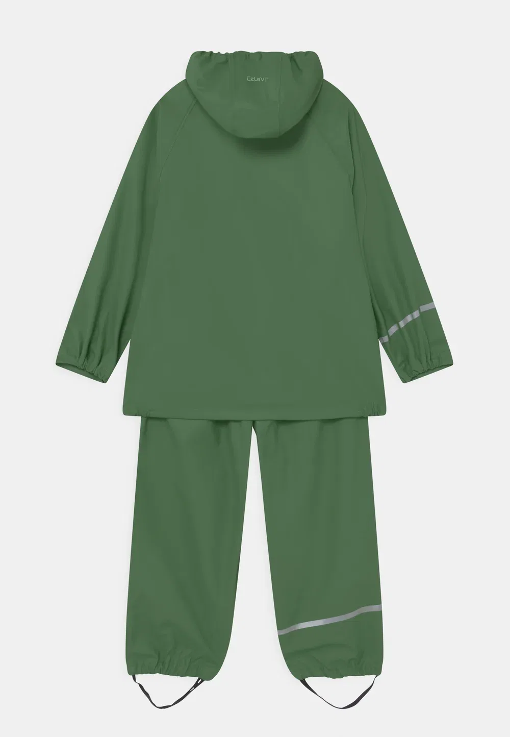 Базовый комплект дождевой одежды унисекс - водонепроницаемая куртка Celavi, Elm Green — фото 2